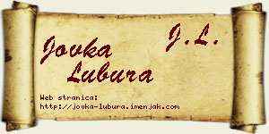 Jovka Lubura vizit kartica